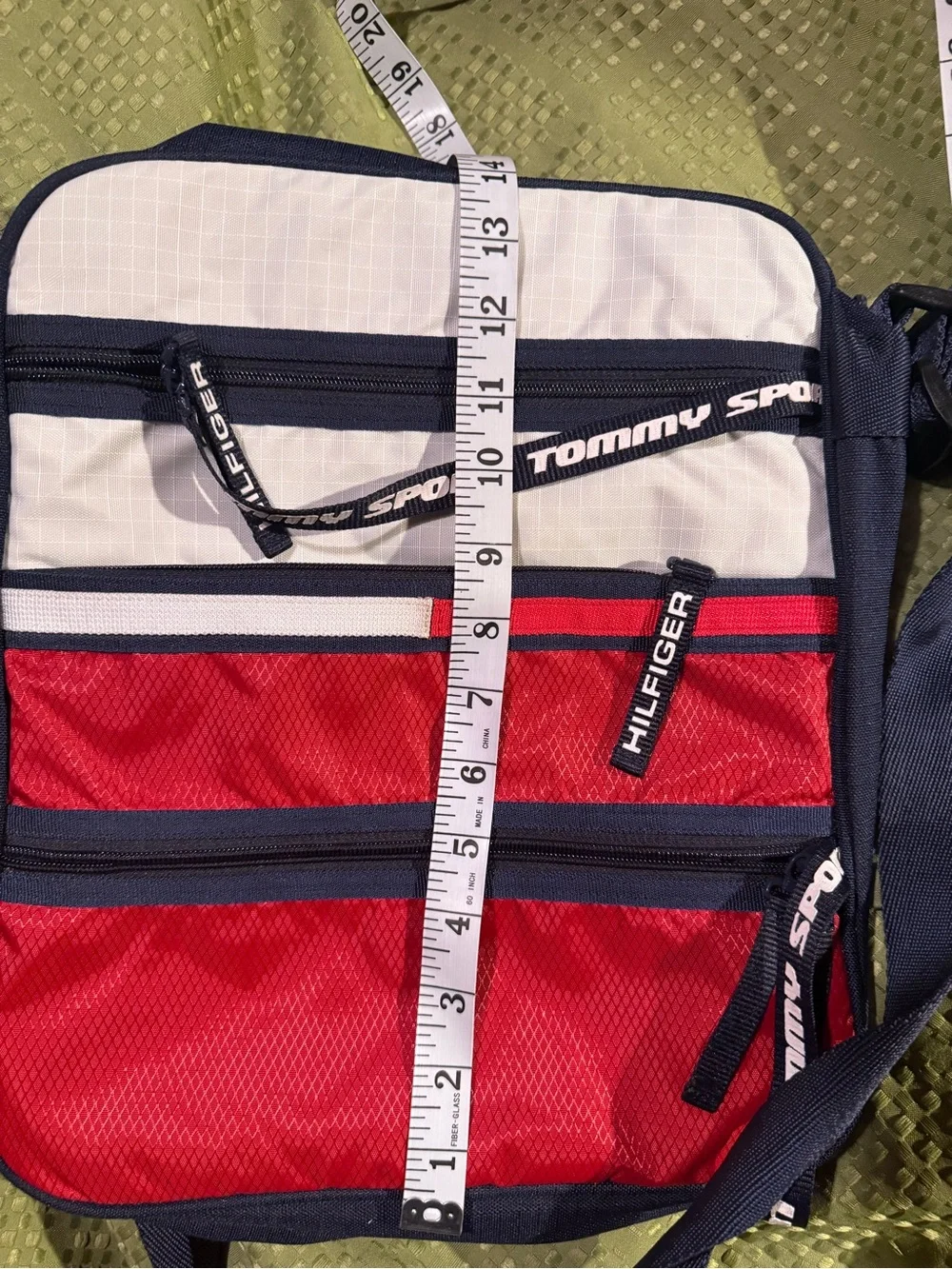 Tommy Hilfiger Red, White & Navy Messenger Crossbody